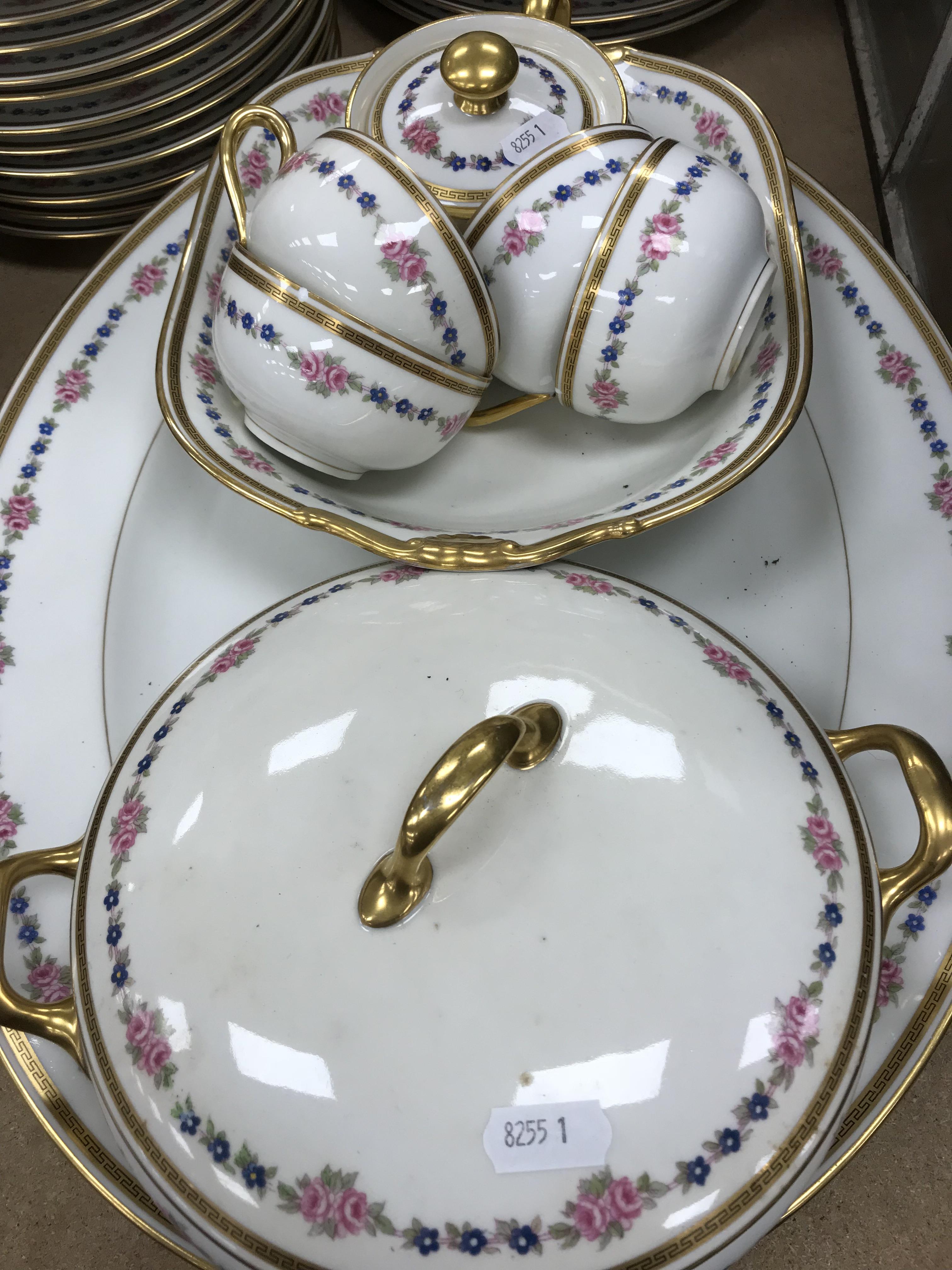 A Limoges porcelain dinner service compr - Image 3 of 4