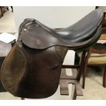 A leather general purpose saddle, sprung