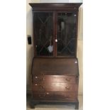 An early 20th Century mahogany bureau bo