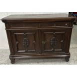 A circa 1900 Continental oak dresser, th