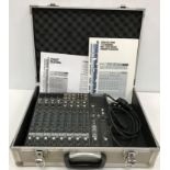 A Mackie 1202-VLZ Pro 12 channel mic / l