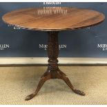 A mahogany occasional table in the Georgian manner,