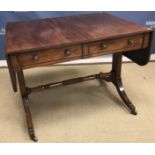 A 19th Century mahogany sofa table,