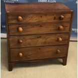 A 19th Century mahogany chest,