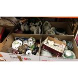 Five boxes of sundry miscellaneous china,