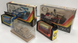 A box containing assorted boxed Matchbox and Solido car models to include Surtees TS16/03,