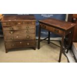 A 19th Century mahogany and inlaid chest,