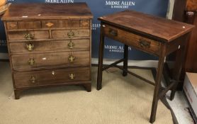 A 19th Century mahogany and inlaid chest,