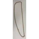 A 9-carat gold chain link necklace, 51 cm long, 7.