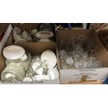 A box containing Royal Doulton "English Renaissance" part dinner service,