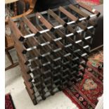 A 48 bottle wine rack, 62.