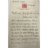 BRITISH ROYAL FAMILY INTEREST - a collection of various letters and other correspondence from