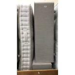 A Harrison Spinks double divan with Cortec Natural Collection double mattress 200 cm long x 150.