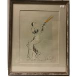 AFTER JAKE SUTTON ARR "46", "Bowled", "Batsman" and "Bowler" a set of four limited edition prints,