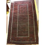 A Bokhara type rug,