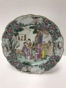 A Chinese Qianlong famille rose plate,