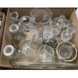 Four boxes of assorted china, glass,