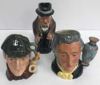 A collection of thirty various Royal Doulton character jugs, medium-sized, including "The Sleuth",