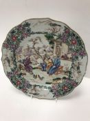 A Chinese Qianlong famille rose plate,