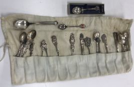 A collection of various, mainly 20th Century, silver commemorative teaspoons, various dates,