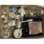 A collection of various plated wares,