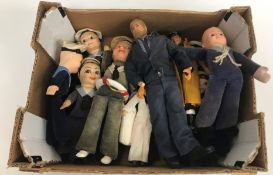 A collection of Norah Wellings and other sailor figures,