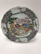A Chinese Qianlong famille rose plate,