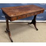 A 19th Century Irish mahogany sofa table,