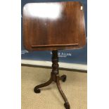 A Regency mahogany reading table,