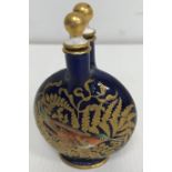 A 19th Century Coalport double necked moon flask scent bottle,