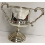 A George VI silver golfing trophy cup inscribed “Screen Golf Society…” (by Emile Viner,