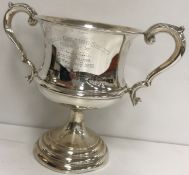 A George VI silver golfing trophy cup inscribed “Screen Golf Society…” (by Emile Viner,