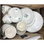A box of Branksome china tea and coffee wares to include two water/teapots and coffee pot,