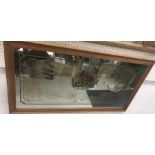 A Halls-Halls Oxford-And West Brewery Company Ltd etched mirror with transfer decoration of a hare,