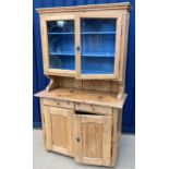 A 19th Century Continental pine dresser,