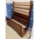 A mahogany double sleigh bed in the Louis-Philippe taste,