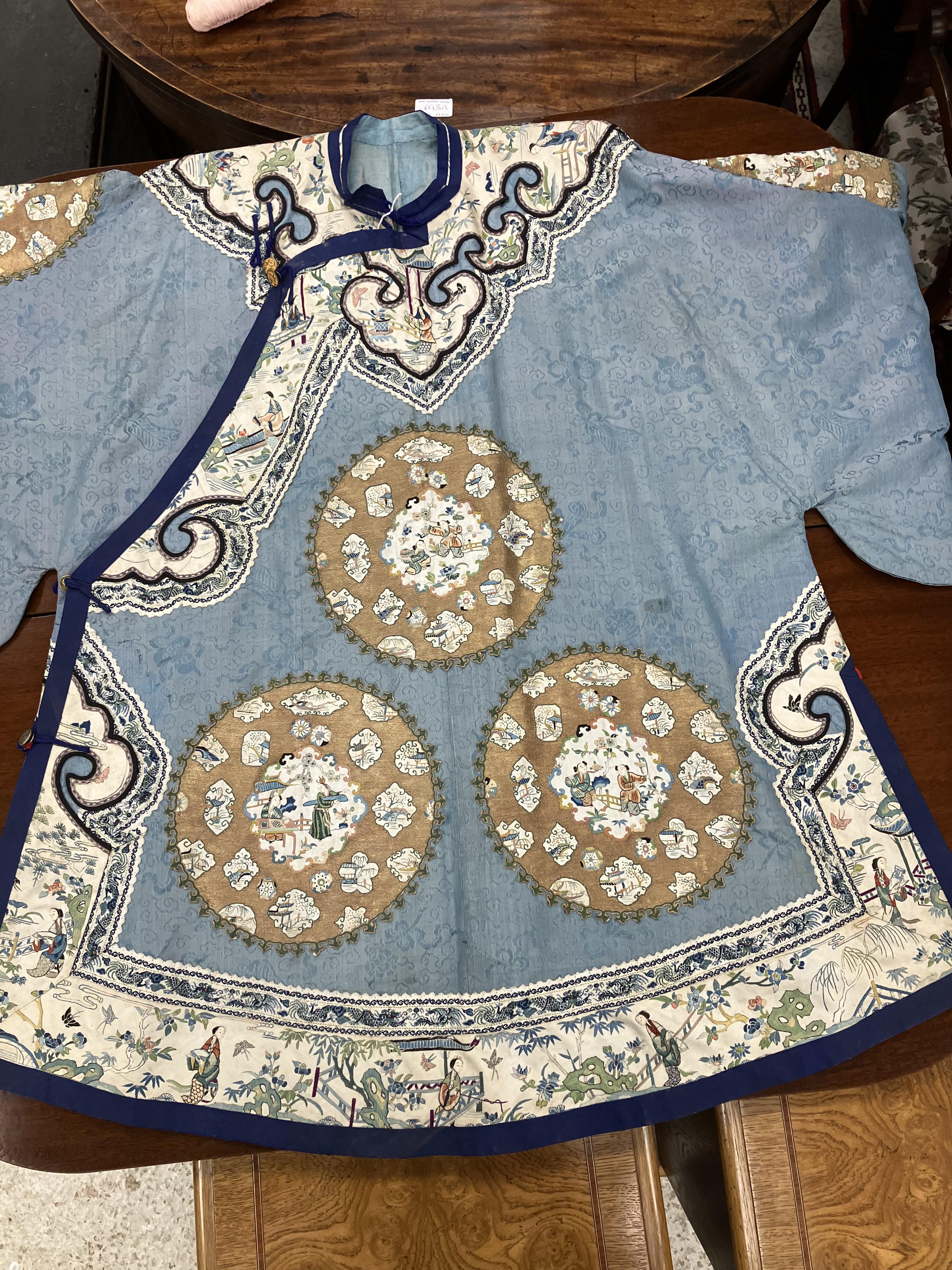 A circa 1900 Chinese silk jacket, - Image 5 of 81