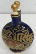 A 19th Century Coalport double necked moon flask scent bottle,