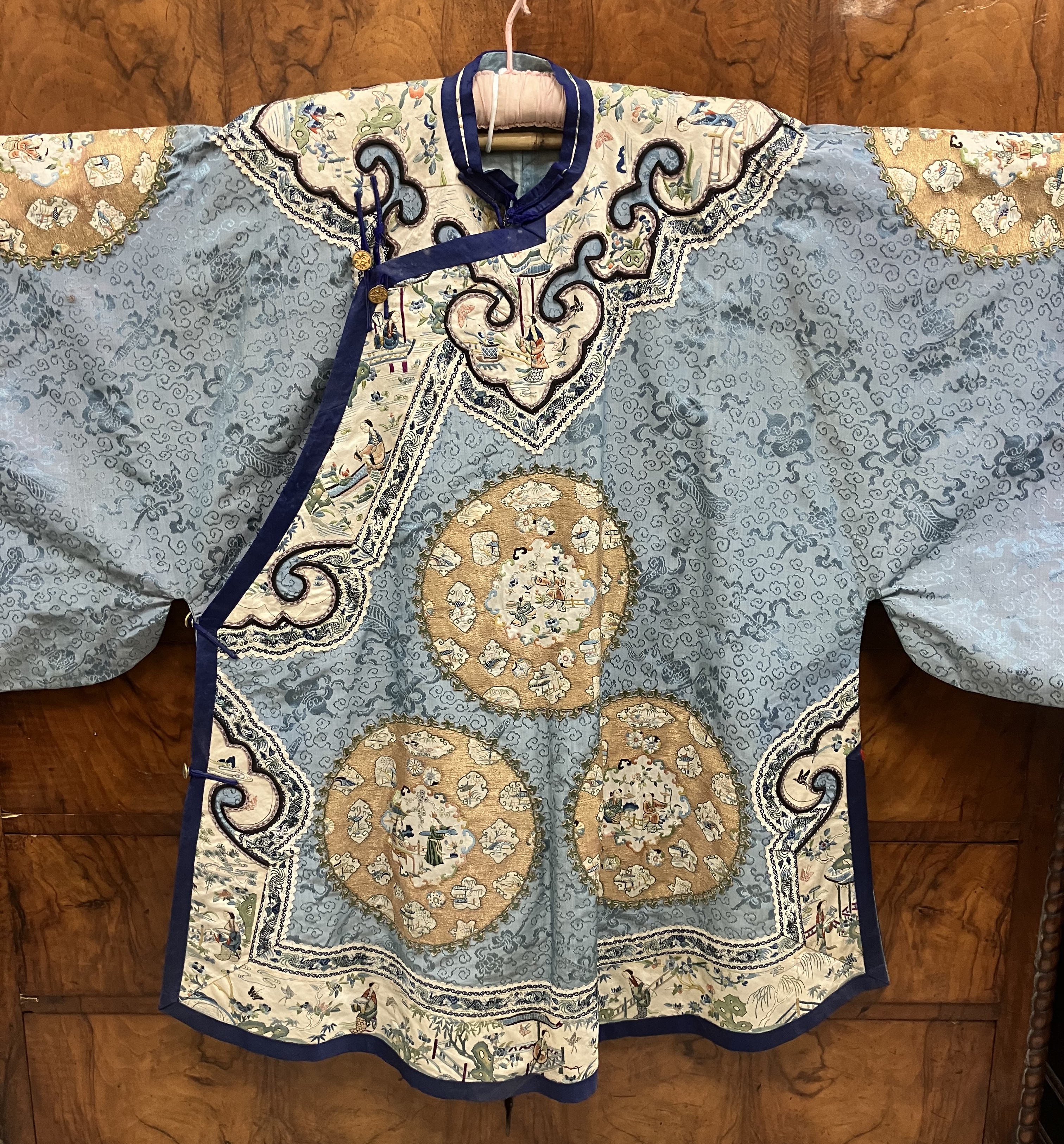 A circa 1900 Chinese silk jacket, - Image 2 of 81