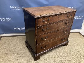 A 19th Century oak chest,