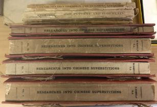 HENRY DORÉ "Researches into Chinese superstitions" translated from the French with notes historical