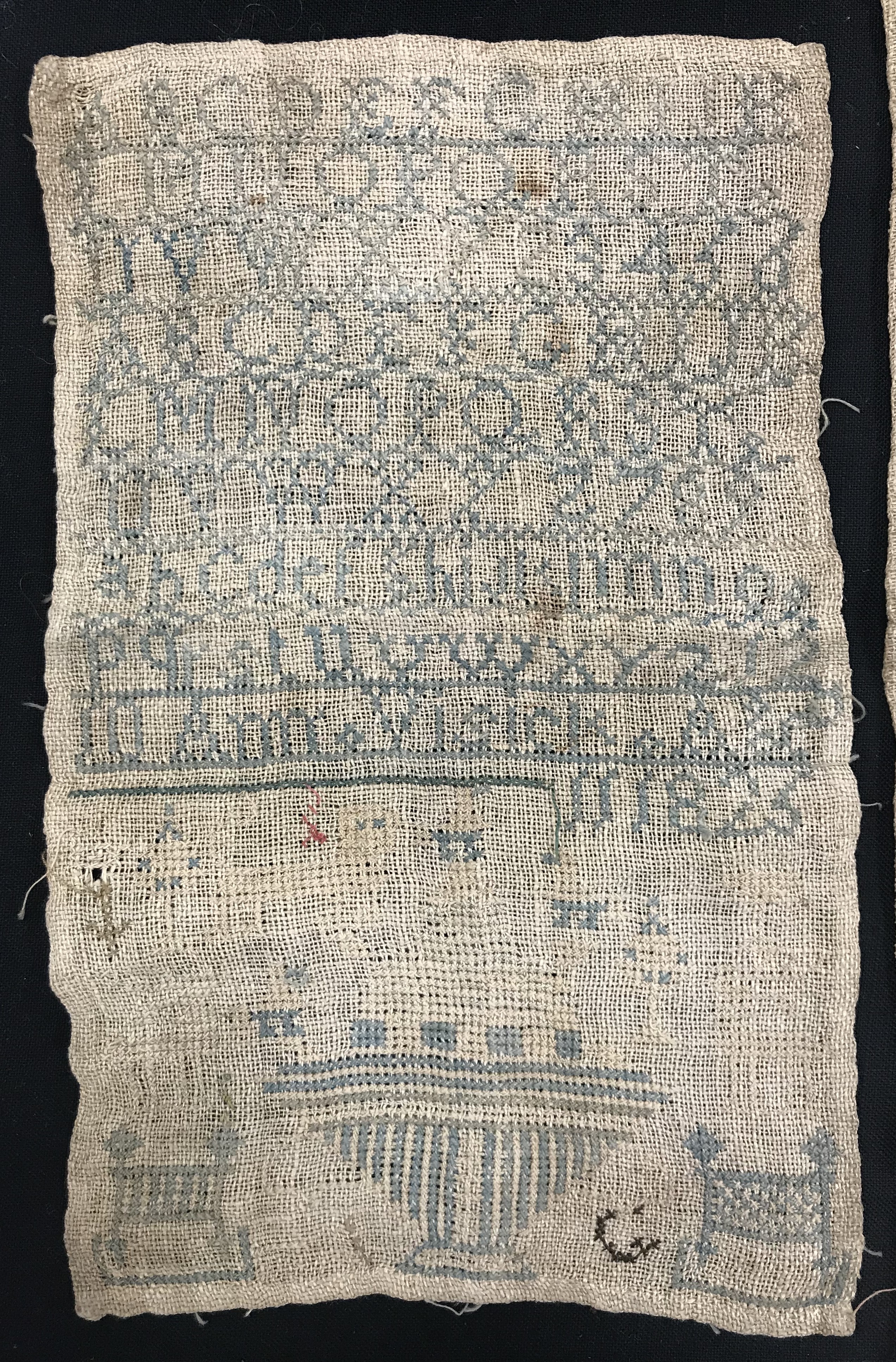 A Victorian sampler by "Jane Andean Age 10, dated 1861", - Image 2 of 3