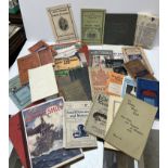A box and contents of various books to include "The Times War Atlas and Gazeteer",