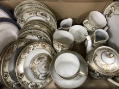 WITHDRAWN Two boxes of assorted household china, glass, etc.