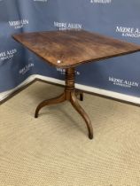 A 19th Century mahogany tea table,