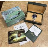A Rolex Oyster Perpetual Submariner Superlative Chronometer gent's wristwatch with blue dial and