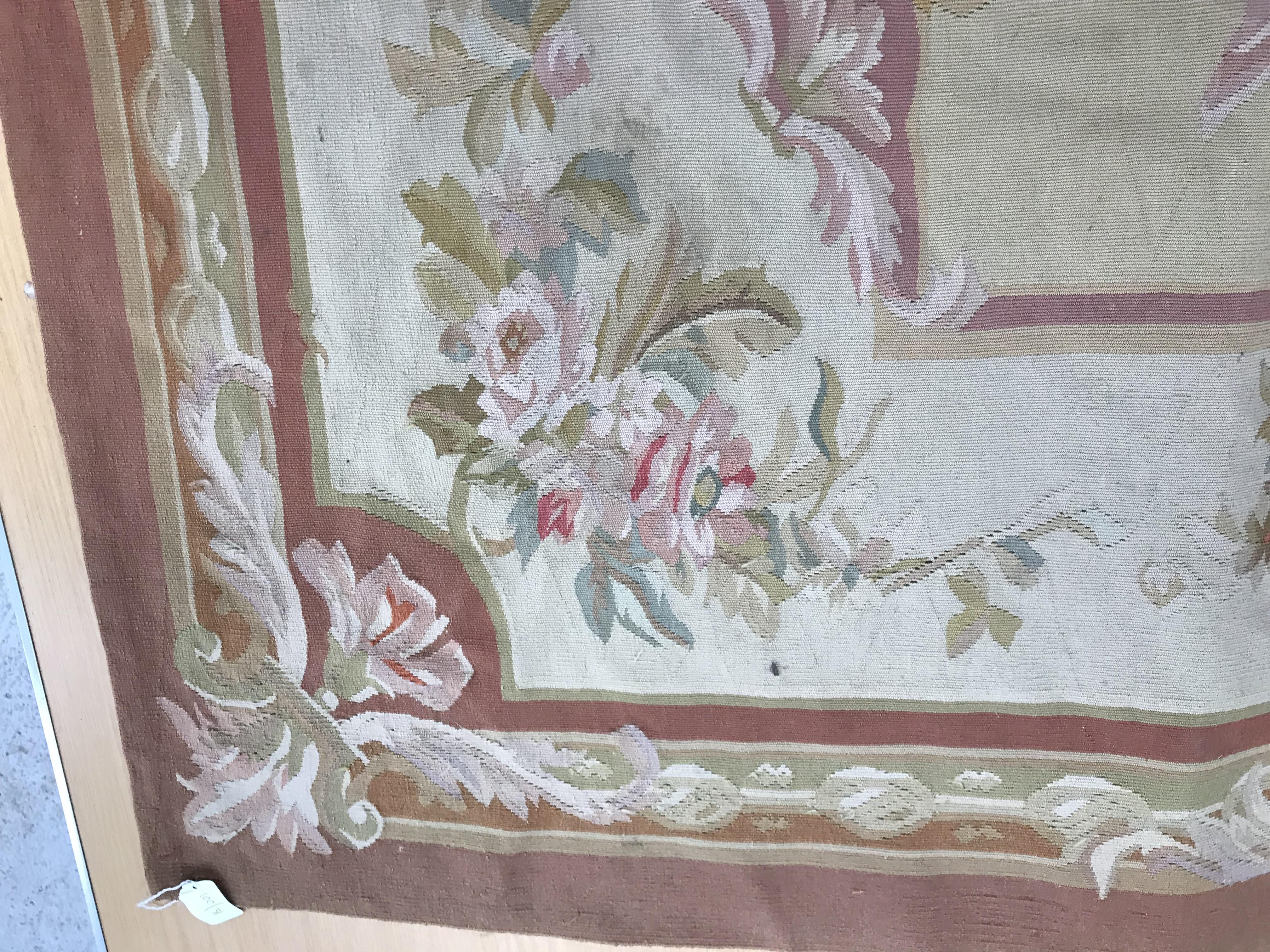 An Aubusson rug in terracotta and cream within foliate design, - Image 33 of 35