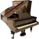 A circa 1900 rosewood cased grand piano,