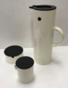 An Erik Magnussen for Stelton of Denmark white vacuum jug (960), boxed,