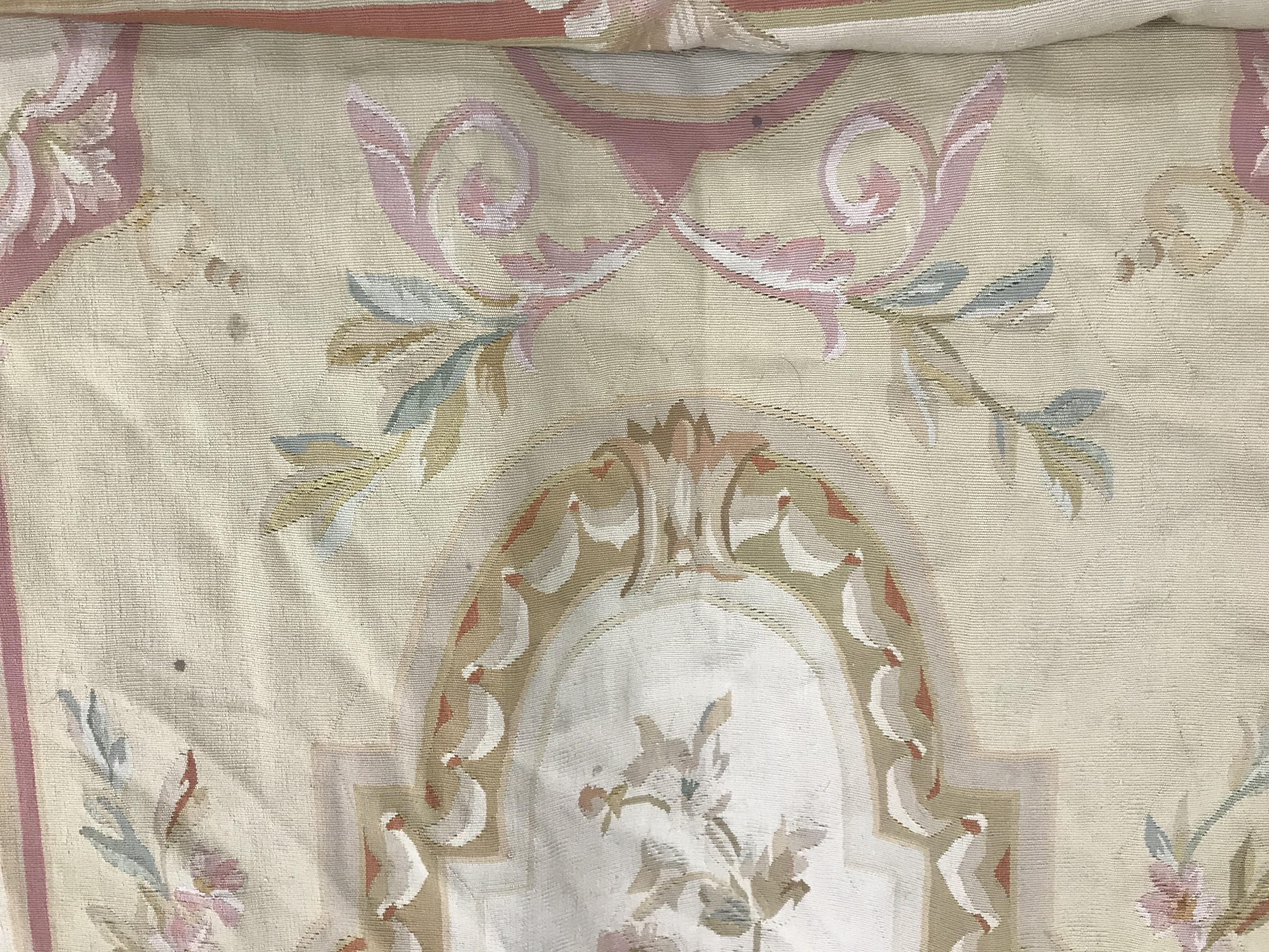 An Aubusson rug in terracotta and cream within foliate design, - Image 17 of 35